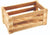 Rustic finish wooden crate 27 x 16 x 12 cm