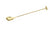 Gold mixing spoon with disc - 28 cm