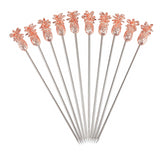 Copper Pineapple Cocktail Picks - Pack of 10