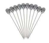 Zinc Skull Cocktail Picks - Pack of 10