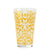 45 cl gold patterned glass cocktail shaker