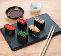 Bandejas de pizarra natural - 32,5 x 17,6 cm