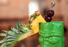 Palillos de cóctel con forma de calavera de zinc (paquete de 10)