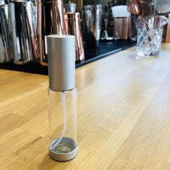 Spray de cóctel transparente y plateado de 30 ml