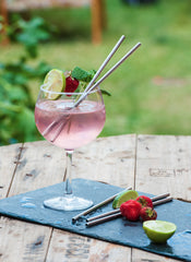 Stainless Steel Straws 21.5 cm - Box of 25