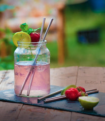 Stainless Steel Straws 21.5 cm - Box of 25