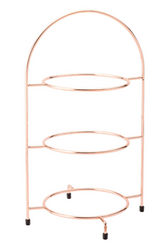 Kupfertellerständer – 3-stufig, 42 cm