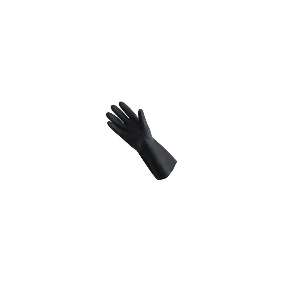 Paire de gants de ménage noirs en latex - Taille M à 1,92 €