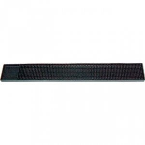 Tapis de bar noir, en caoutchouc 61 x 8 cm