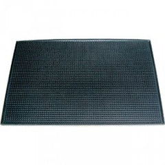 Tapis de bar noir 45 x 30 cm, en caoutchouc