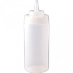 Squeeze bottle transparente 90 cl, col large