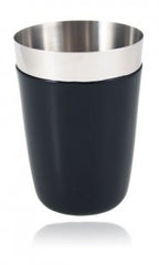 Shaker 16oz / 470ml avec gaine vinyle noire Partie en inox secondaire non-lestée du boston shaker - Code article: CS016BLK