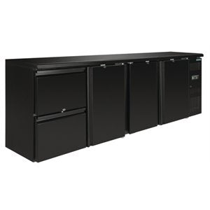 Polar U Series 3-door, 2-drawer back bar