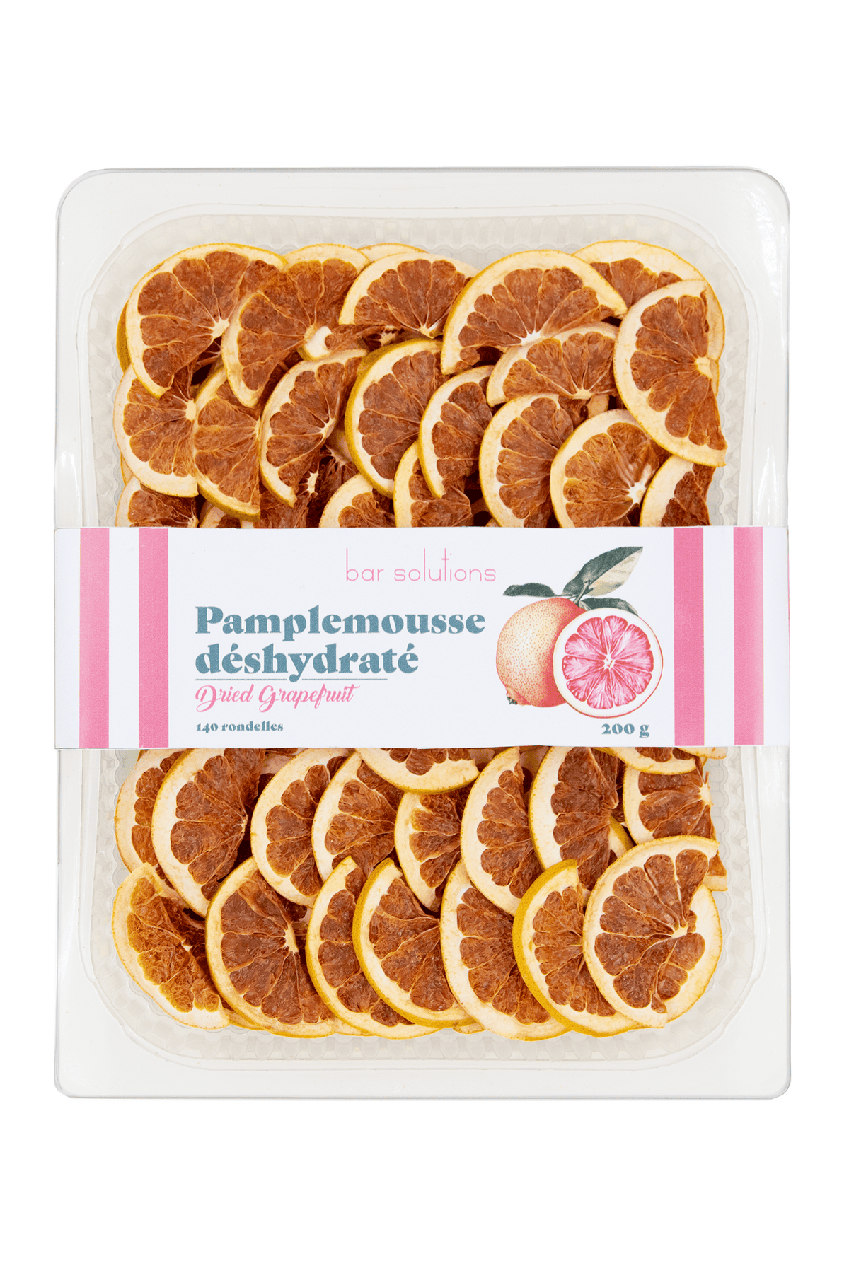 Pamplemousses déshydratés - plateau de 200 g